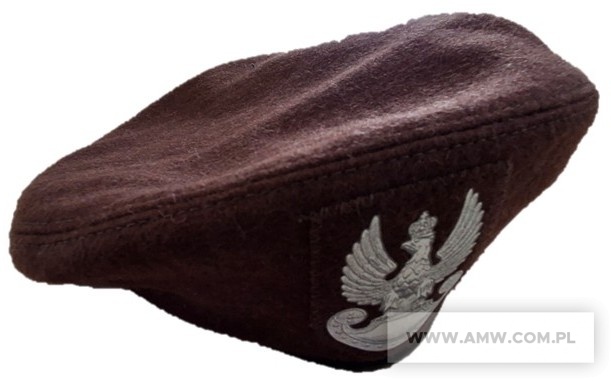 BERET KOLORU BRĄZOWEGO ORZ.TERM.-B/R 
